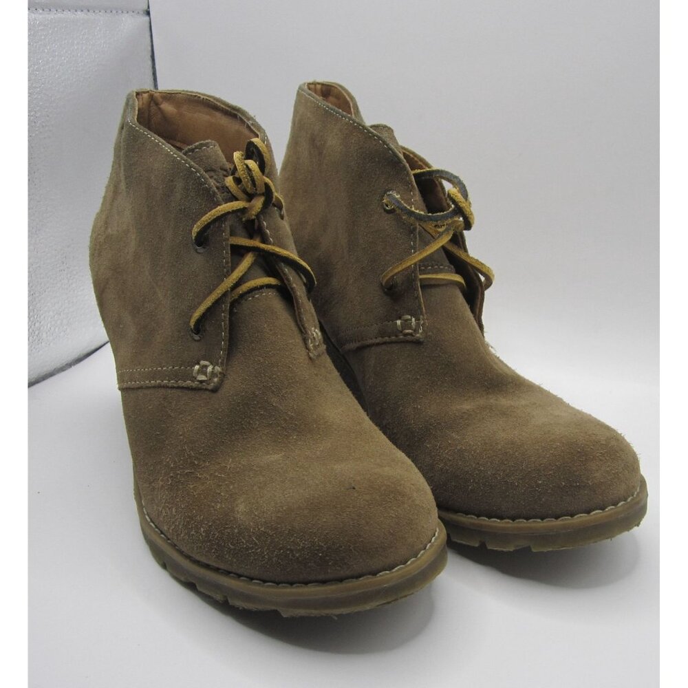 Sperry Women's Top-Siders Stella Prow 7.5 M Ankle Wedge Bootie Suede